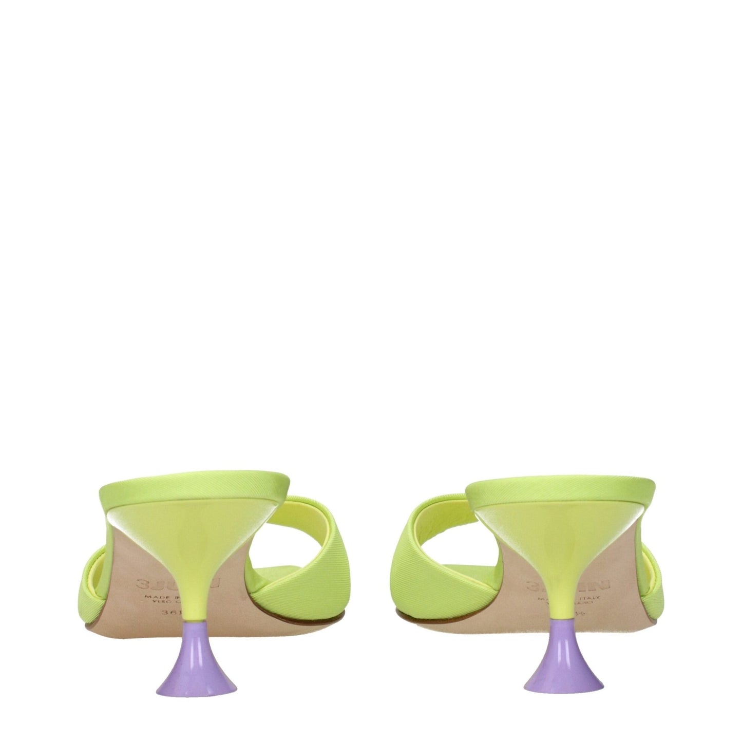 3Juin Green Fabric Stiletto Heels Sandals – EU36.5/US6.5 par 3Juin | Disponible sur Sandy Store ByNet