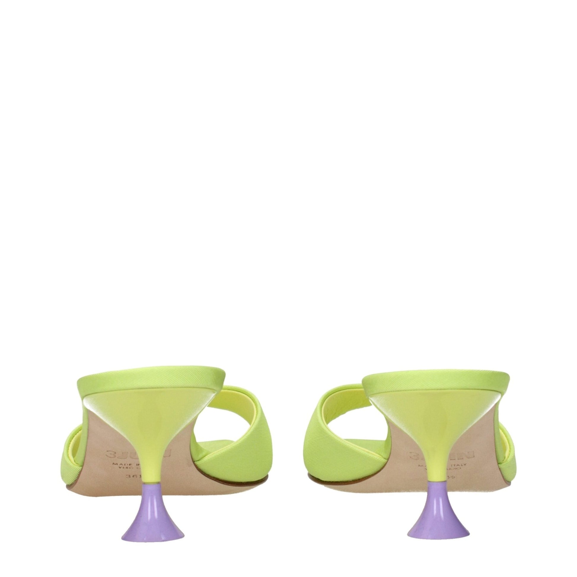 3Juin Green Fabric Stiletto Heels Sandals – EU36.5/US6.5 par 3Juin | Disponible sur Sandy Store ByNet
