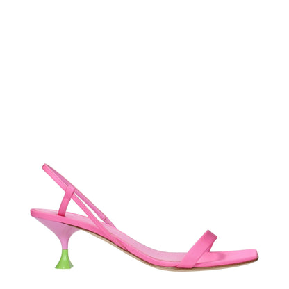 3Juin Pink Fabric Stiletto Heels Sandals – EU38.5/US8.5 par 3Juin | Disponible sur Sandy Store ByNet
