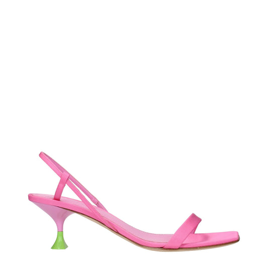 3Juin Pink Fabric Stiletto Heels Sandals – EU38.5/US8.5 par 3Juin | Disponible sur Sandy Store ByNet
