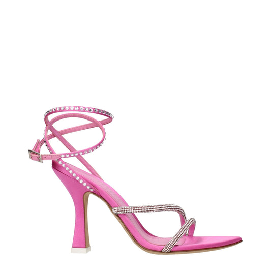 3Juin Pink Satin Stiletto Heels Sandals – EU35.5/US5.5 par 3Juin | Disponible sur Sandy Store ByNet