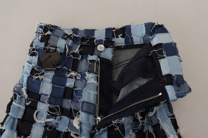 Dolce & Gabbana Multicolor Patchwork Cotton Denim Jeans