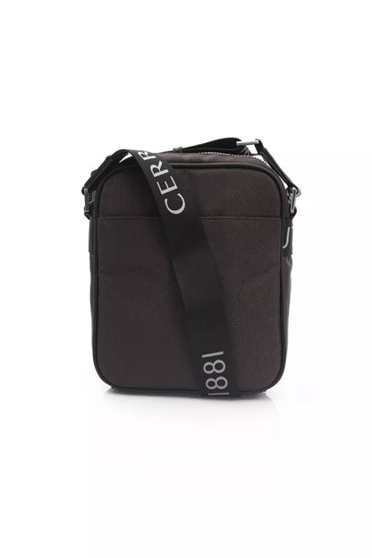 Cerruti 1881 Brown Leather Men Messenger Bag