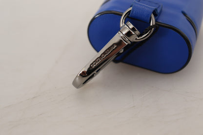 Dolce &amp; Gabbana Elegante funda para Airpods de cuero azul