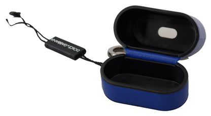 Dolce &amp; Gabbana Elegante funda para Airpods de cuero azul