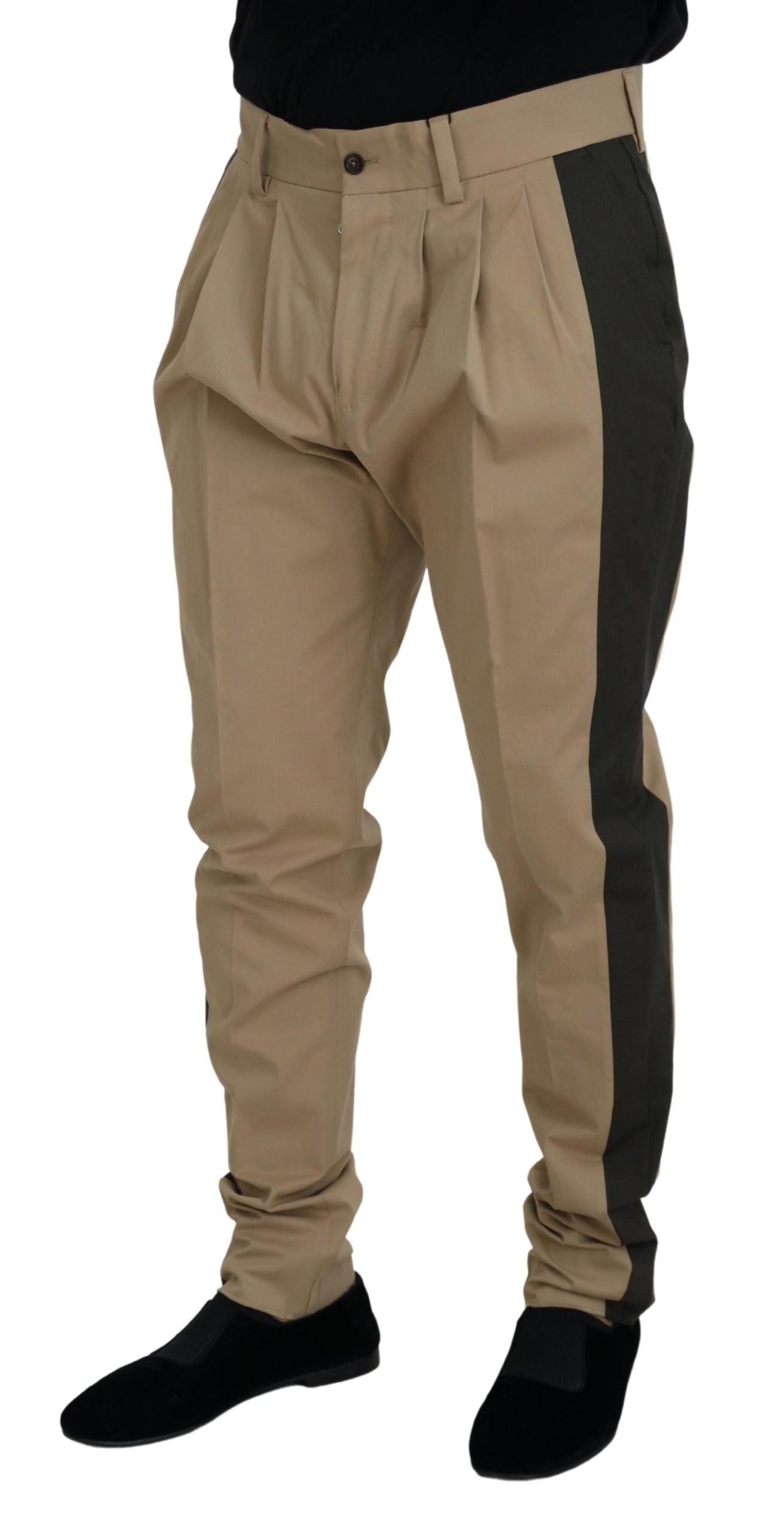 Dolce &amp; Gabbana Elegant Bi-Color Cotton Stretch Pants