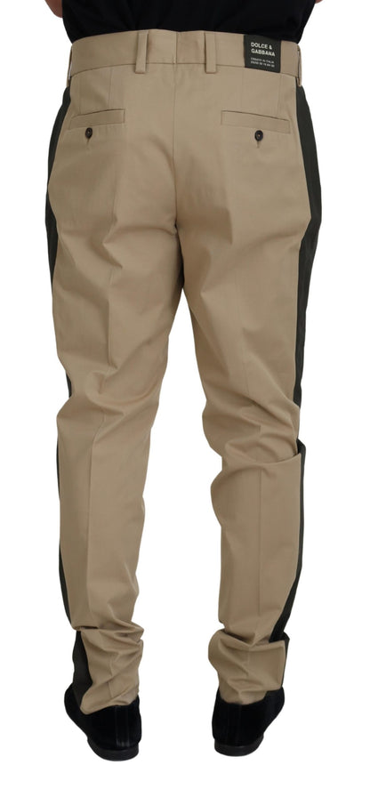 Dolce &amp; Gabbana Elegant Bi-Color Cotton Stretch Pants