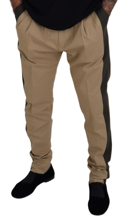 Dolce &amp; Gabbana Elegant Bi-Color Cotton Stretch Pants