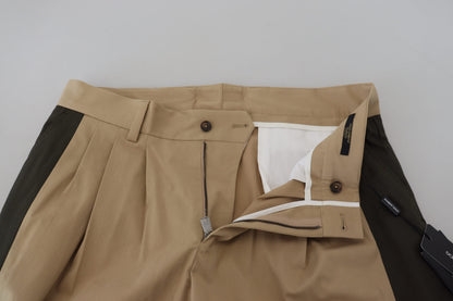 Dolce &amp; Gabbana Elegant Bi-Color Cotton Stretch Pants