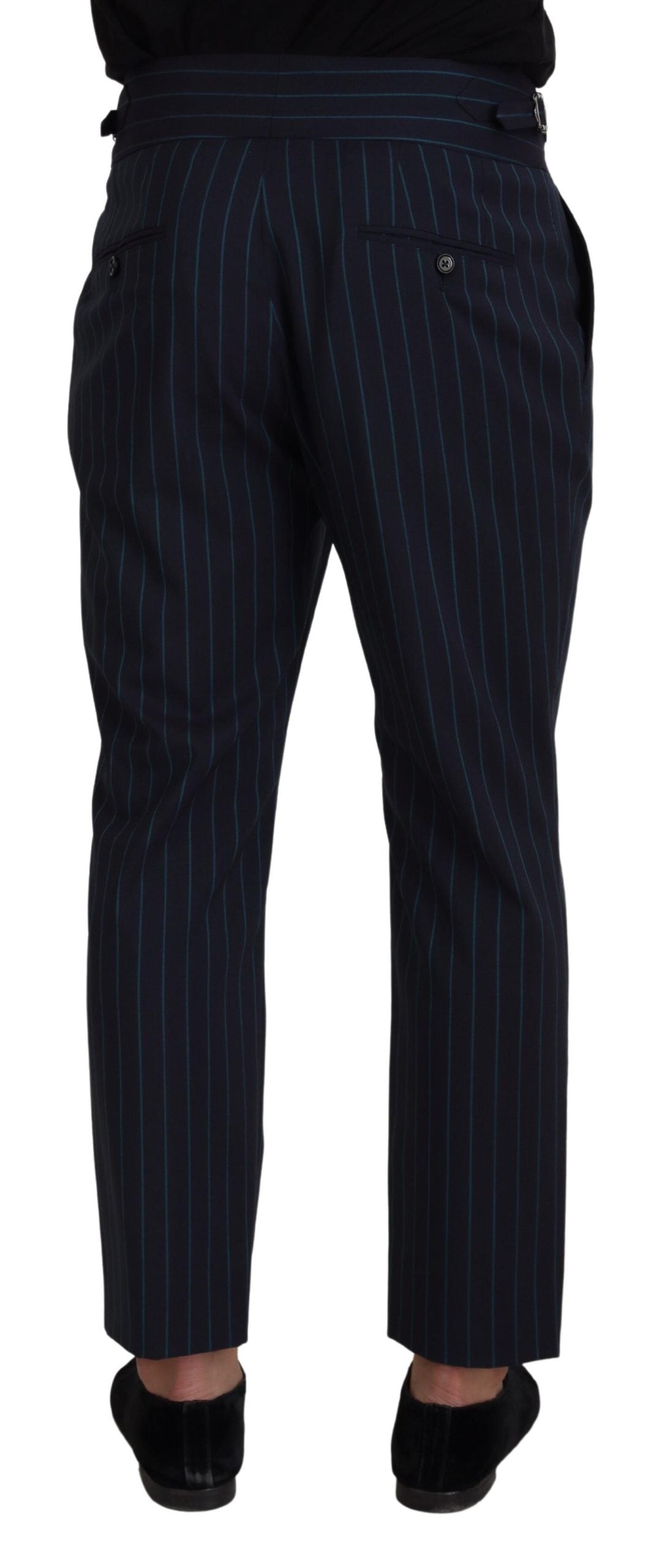 Dolce &amp; Gabbana Elegant Stripe Virgin Wool Trousers