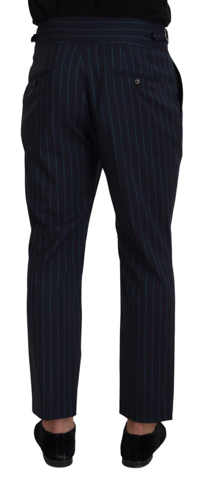 Dolce &amp; Gabbana Elegant Stripe Virgin Wool Trousers