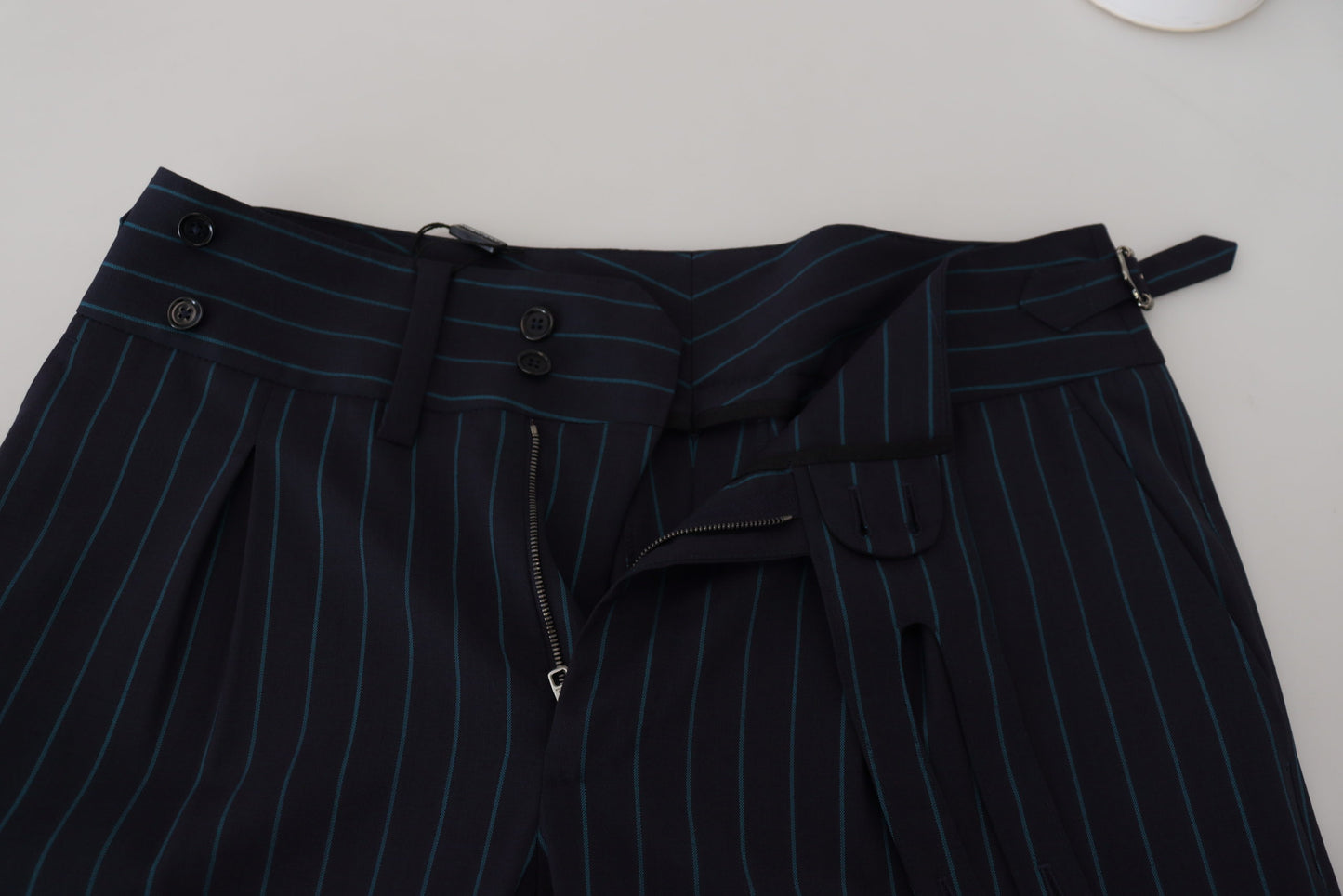 Dolce &amp; Gabbana Elegant Stripe Virgin Wool Trousers