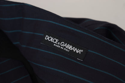 Dolce &amp; Gabbana Elegant Stripe Virgin Wool Trousers