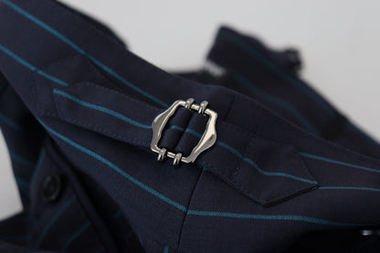 Dolce &amp; Gabbana Elegant Stripe Virgin Wool Trousers