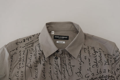 Dolce &amp; Gabbana Camisa de vestir elegante de algodón de corte slim