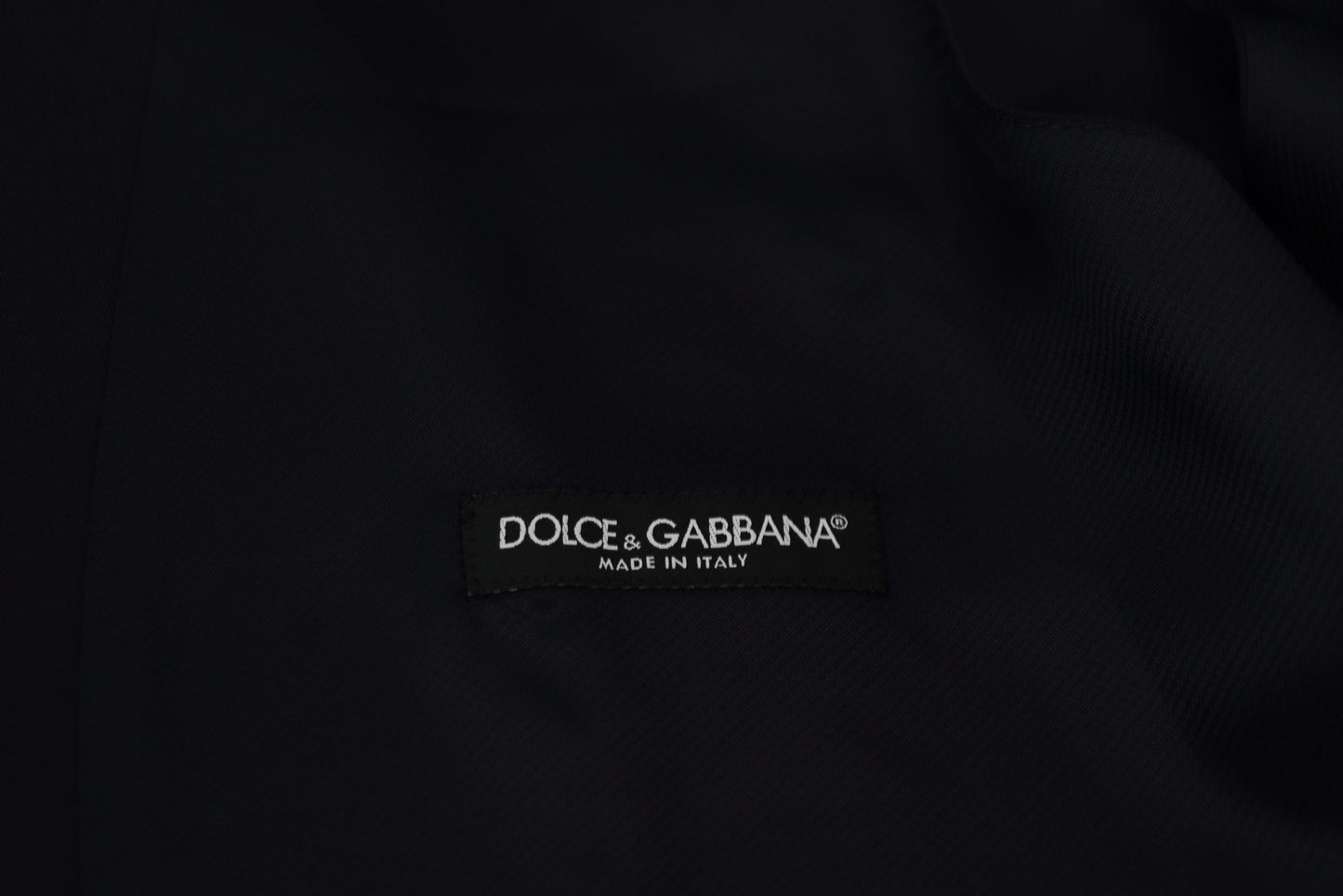 Dolce &amp; Gabbana Elegante chaleco de vestir formal azul oscuro