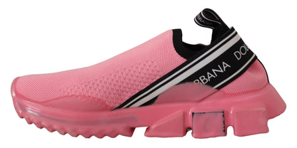Dolce &amp; Gabbana Zapatillas deportivas sin cordones Sorrento en rosa elegante