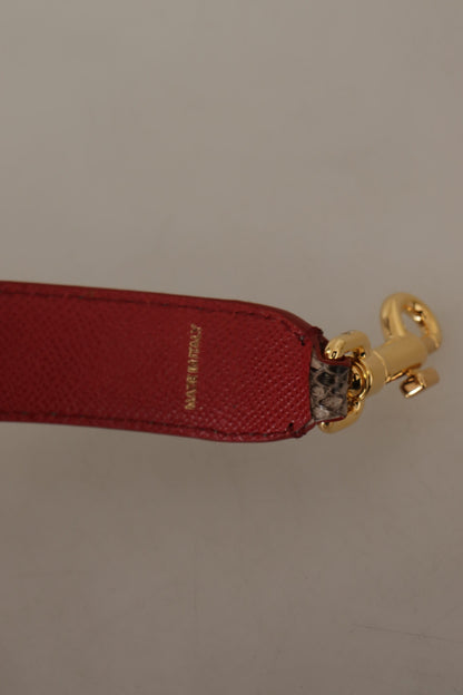 Dolce &amp; Gabbana Elegante bandolera de piel de pitón