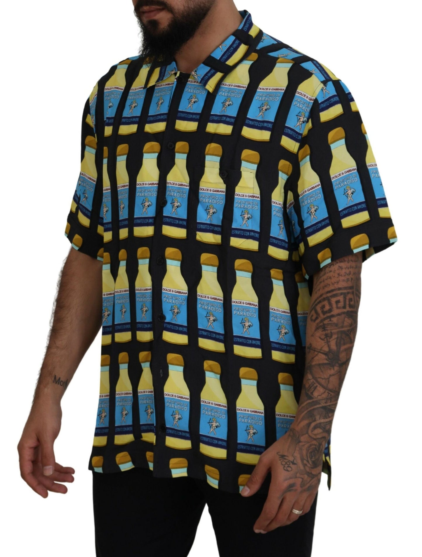 Dolce &amp; Gabbana Camisa casual elegante con estampado múltiple