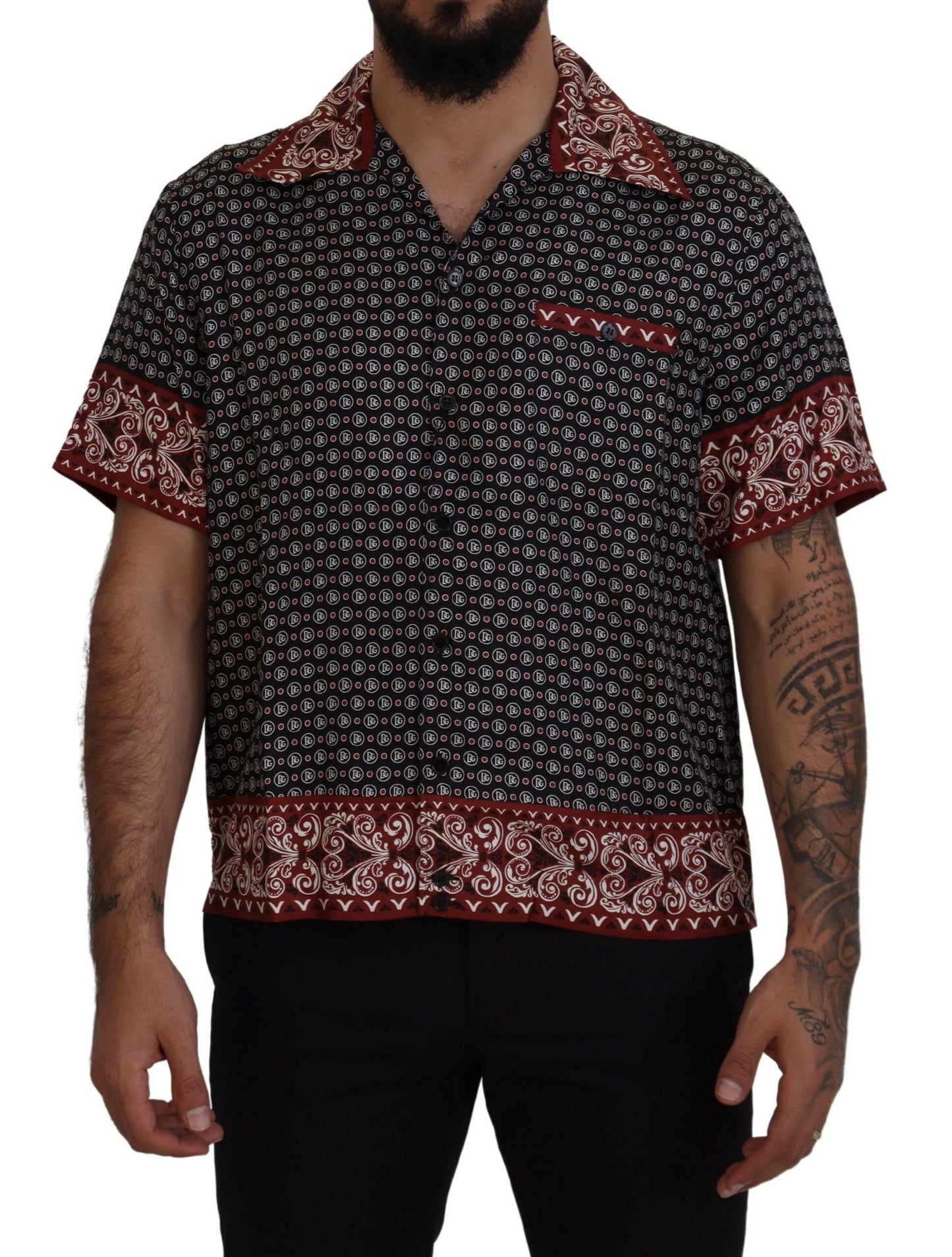 Dolce &amp; Gabbana Elegant Multicolor Silk Casual Shirt
