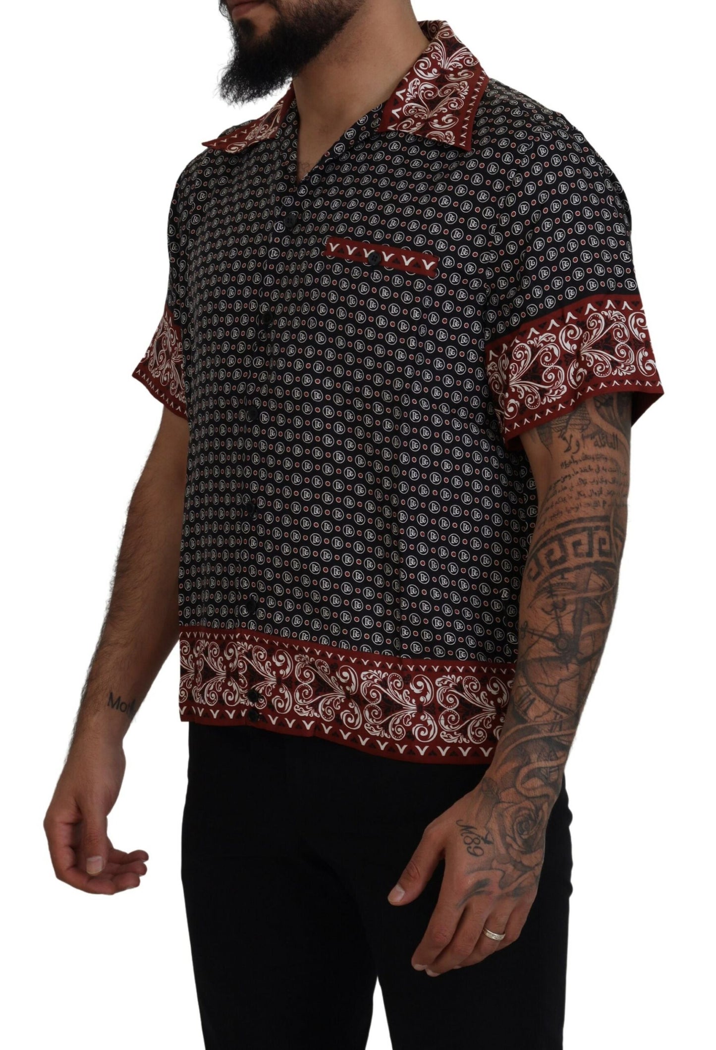 Dolce &amp; Gabbana Elegant Multicolor Silk Casual Shirt