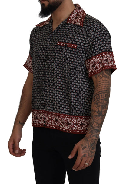 Dolce &amp; Gabbana Elegant Multicolor Silk Casual Shirt