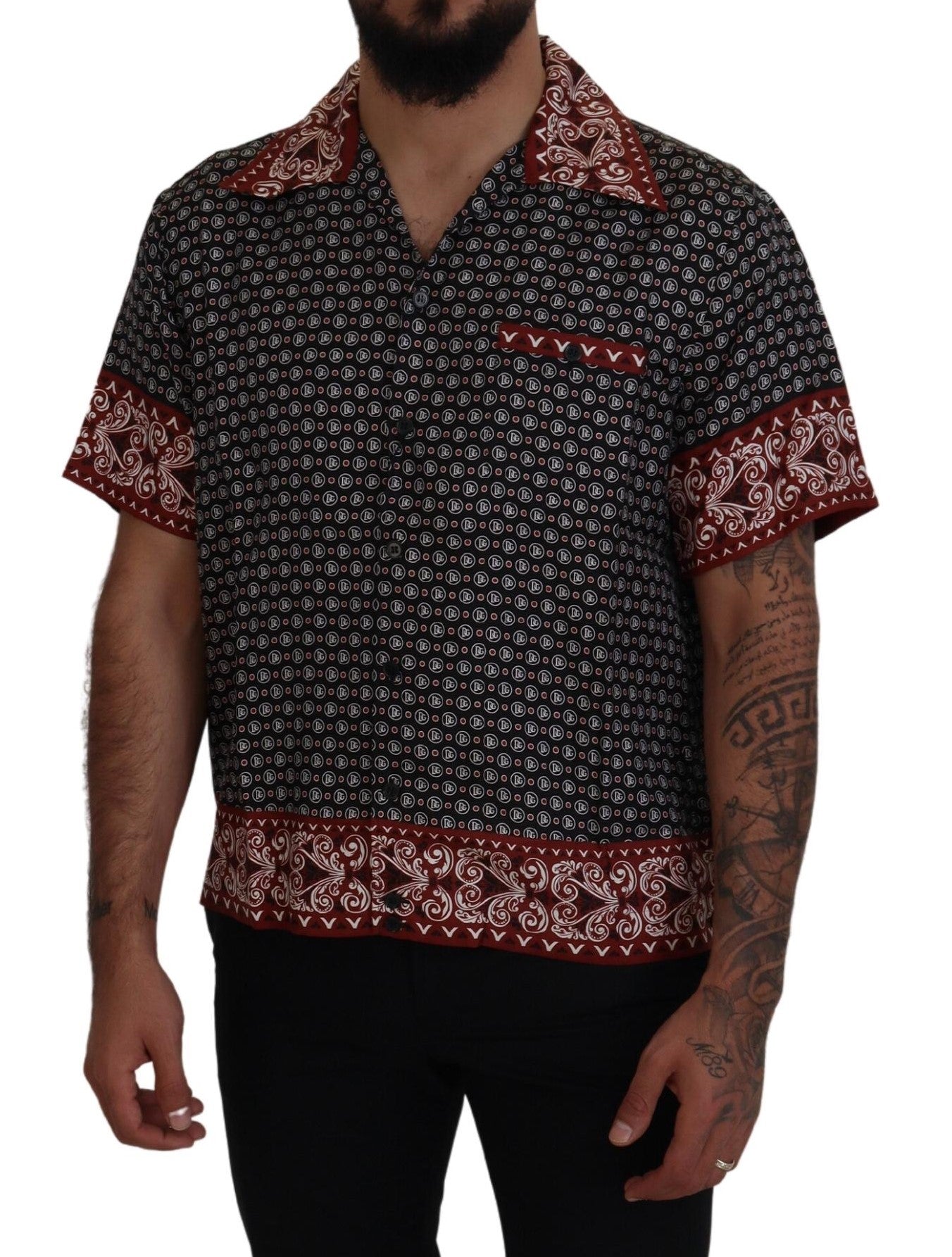 Dolce &amp; Gabbana Elegant Multicolor Silk Casual Shirt