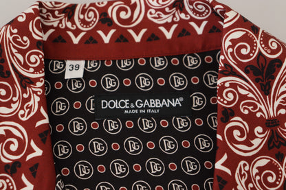 Dolce &amp; Gabbana Elegant Multicolor Silk Casual Shirt