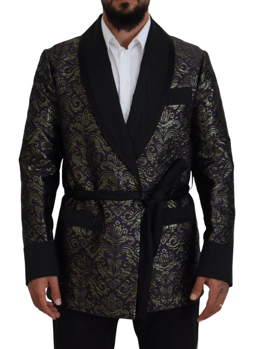 Dolce &amp; Gabbana Chaqueta de vestir de jacquard dorado