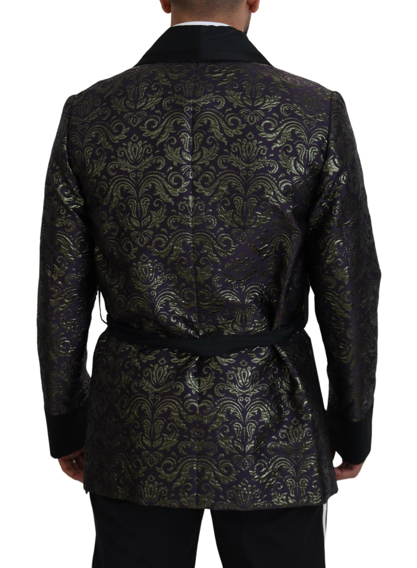 Dolce &amp; Gabbana Chaqueta de vestir de jacquard dorado