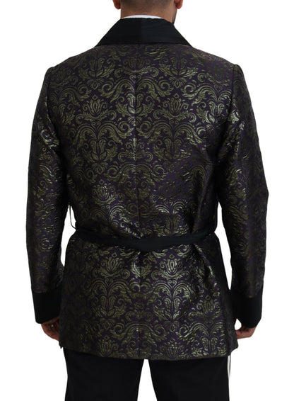 Dolce &amp; Gabbana Chaqueta de vestir de jacquard dorado