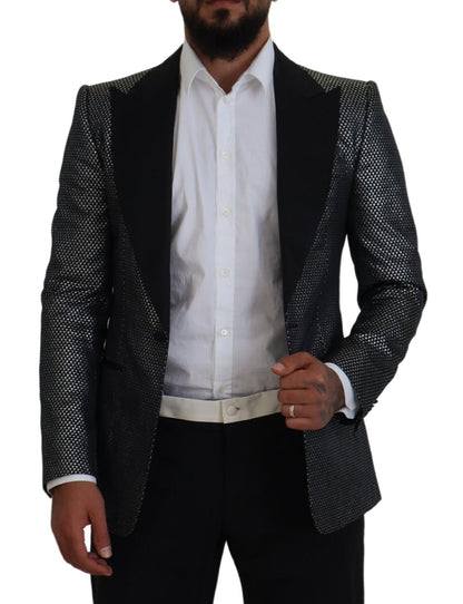 Dolce &amp; Gabbana Blazer elegante de jacquard con botonadura sencilla