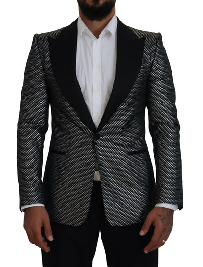 Dolce &amp; Gabbana Blazer elegante de jacquard con botonadura sencilla
