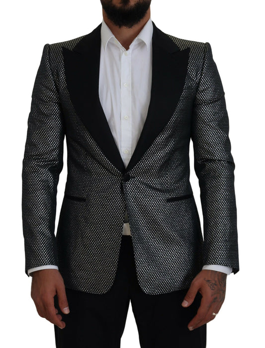 Dolce &amp; Gabbana Blazer elegante de jacquard con botonadura sencilla