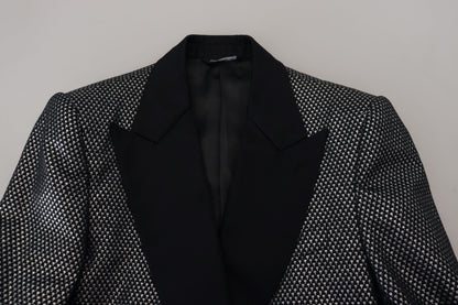 Dolce &amp; Gabbana Blazer elegante de jacquard con botonadura sencilla