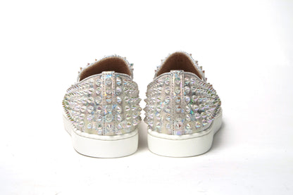 Christian Louboutin White Ab/Clear Ab Roller Boat Woman Flat Sneaker – EU35.5/US5 par Christian Louboutin | Disponible sur Sandy Store ByNet