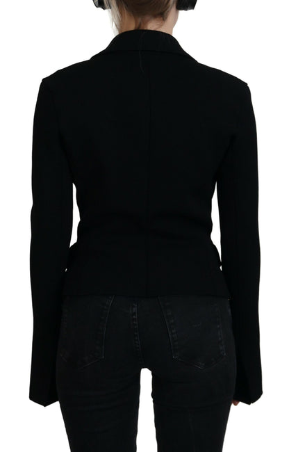 Dolce &amp; Gabbana Elegant Black Long Sleeve Jacket