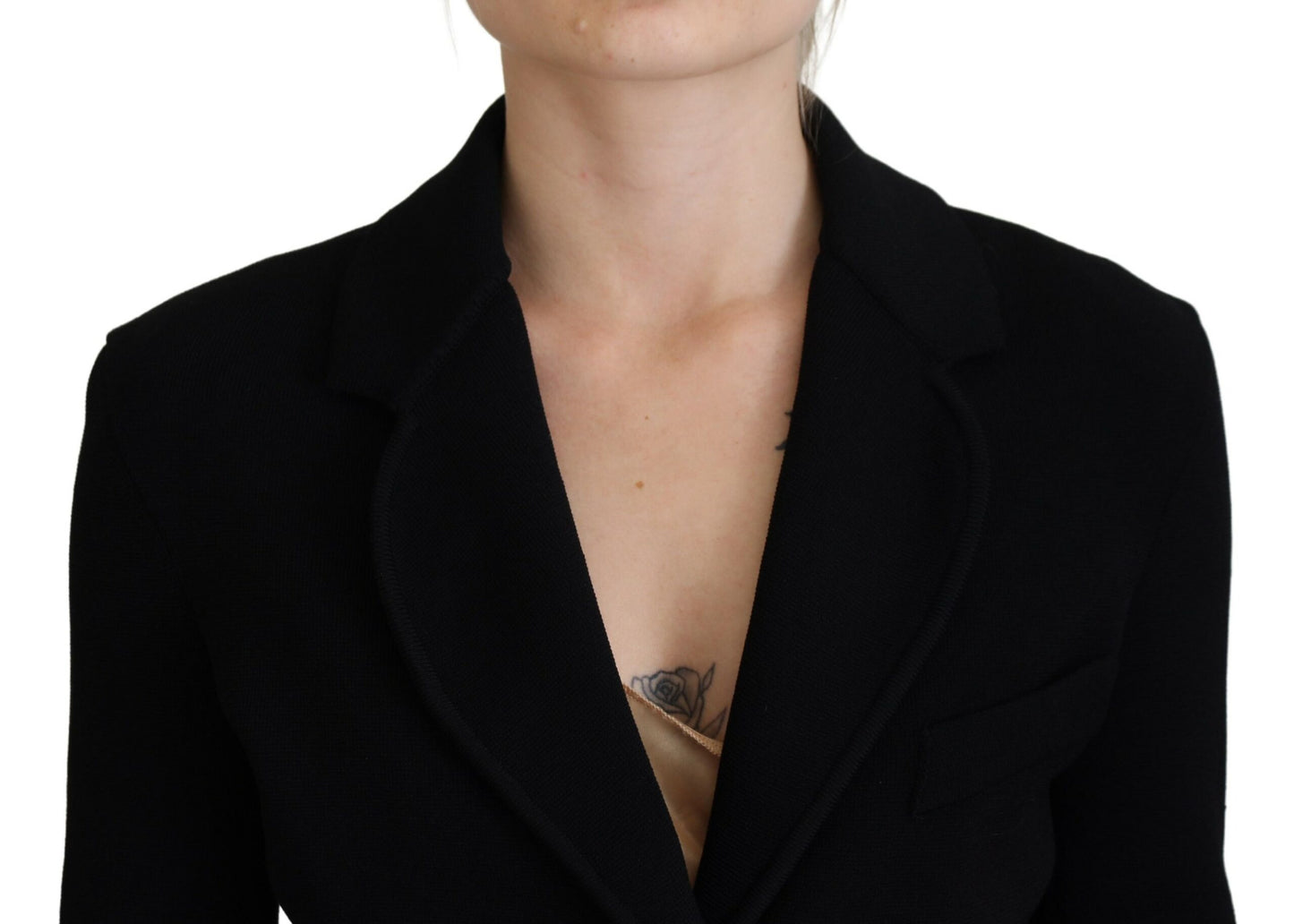 Dolce &amp; Gabbana Elegant Black Long Sleeve Jacket