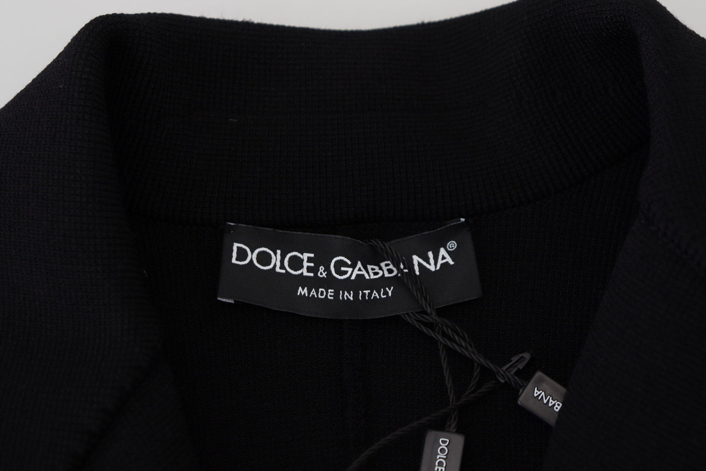 Dolce &amp; Gabbana Elegant Black Long Sleeve Jacket
