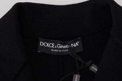 Dolce &amp; Gabbana Elegant Black Long Sleeve Jacket