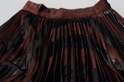 Dolce &amp; Gabbana Falda larga elegante de cintura alta con corte en A