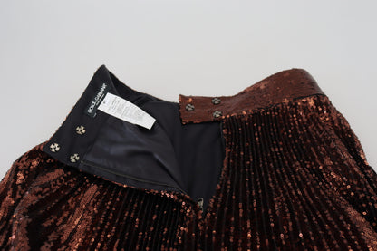 Dolce &amp; Gabbana Elegante falda midi acampanada de cintura alta