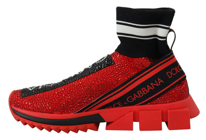 Dolce &amp; Gabbana Exquisitas zapatillas sin cordones rojas Sorrento