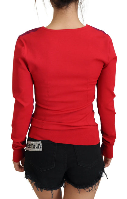Dolce &amp; Gabbana Jersey multicolor con cuello cuadrado