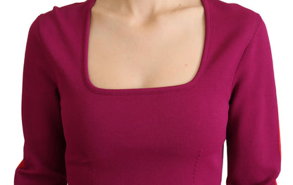 Dolce &amp; Gabbana Jersey multicolor con cuello cuadrado