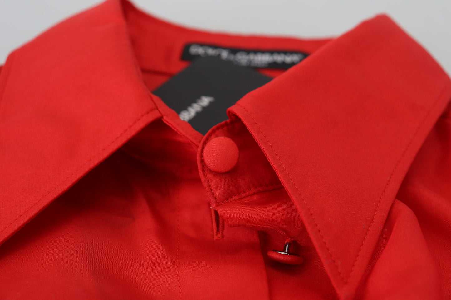 Dolce &amp; Gabbana Polo elegante de manga larga con cuello de seda