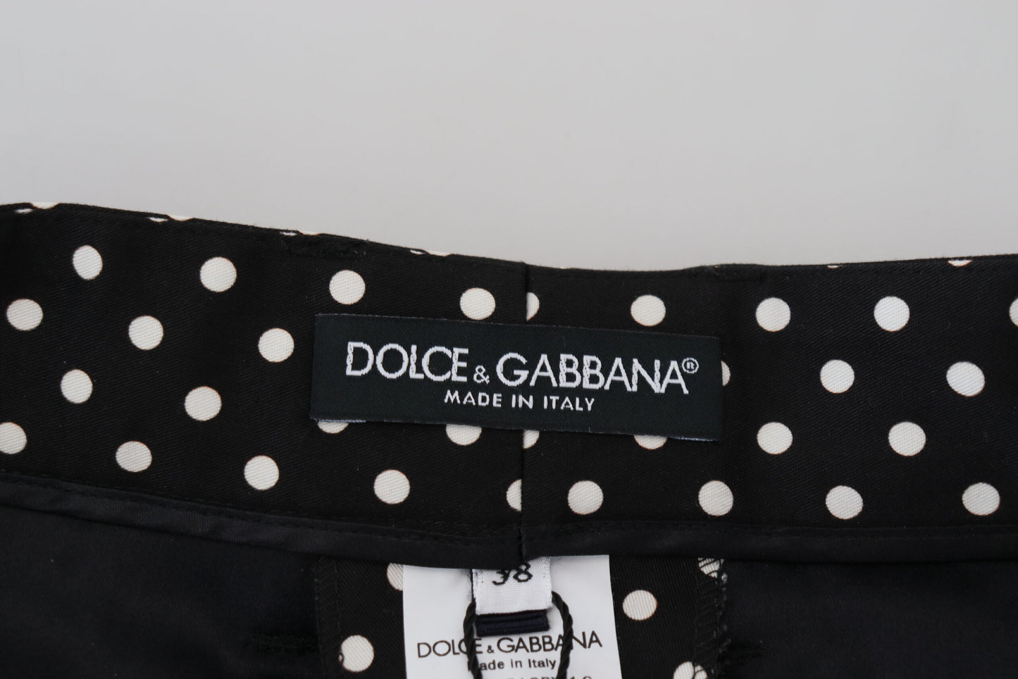 Dolce &amp; Gabbana Elegant High-Waist Polka Dot Pants
