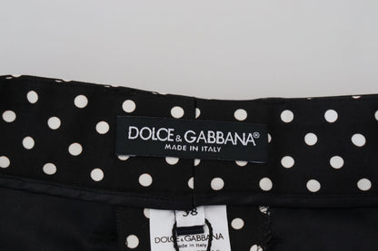 Dolce &amp; Gabbana Elegant High-Waist Polka Dot Pants