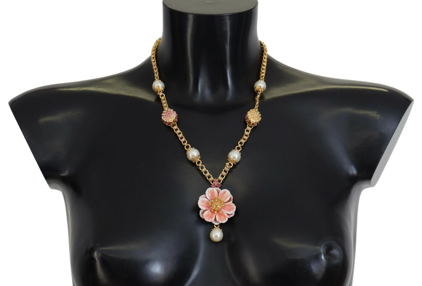 Dolce &amp; Gabbana Elegante collar con dije floral llamativo