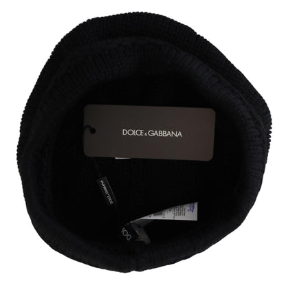 Dolce &amp; Gabbana Gorro elegante de lana virgen negro